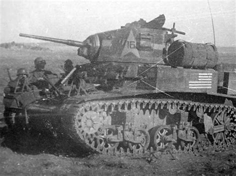 M3a1 Stuart Of 1st Armored Regiment Tunisia 1942 World War Photos