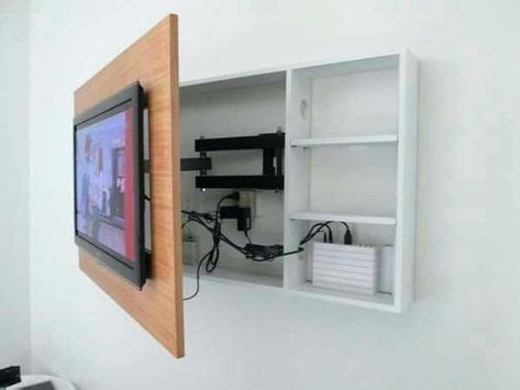 Mit diesen tricks lässt du deinen fernseher verschwinden. fernseher aufhangen kabel verstecken wohnzimmer fernseher ...