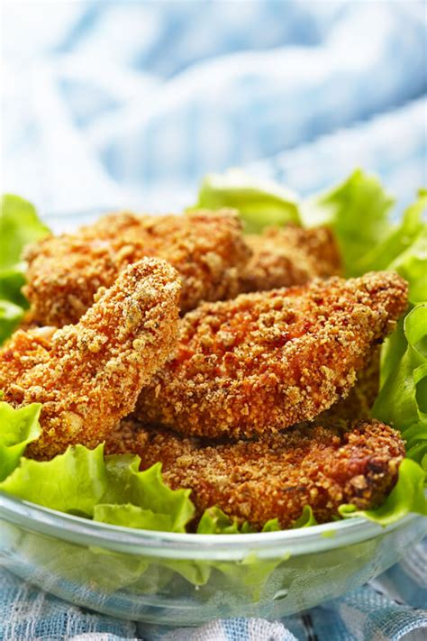 Then dip the chicken in the panko mixture, covering completely. Panko Crusted Chicken Nuggets Recipe | CDKitchen.com