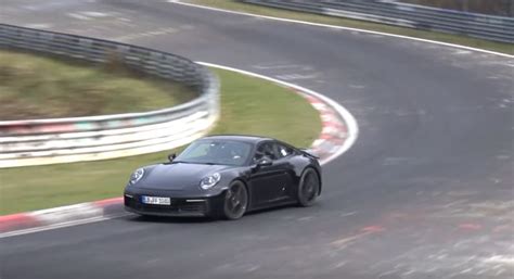 2019 Porsche 911 Smokes Its Tires On Nurburgring Prototype Sounds