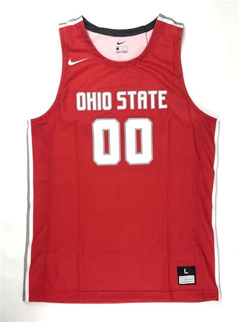 Nike Throwback Ohio State Buckeyes Osu Basketball Jersey Mens L 932149