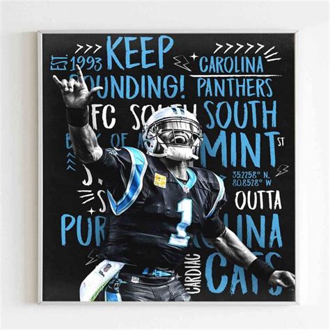 Keep Pounding Carolina Panthers Poster Poster Art Design