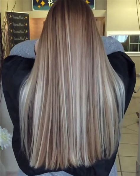 Multidimensional Blonde Teñido Del Cabello Cabello Rubio Con Mechas Luces De Cabello