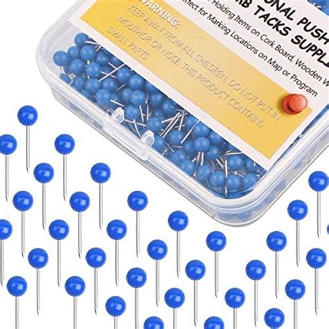 Map Tacks 18 Inch Assorted Color Beads Head Map Marking
