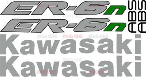 Kawasaki Er Logos Decals Stickers And Graphics Mxgone Best Moto