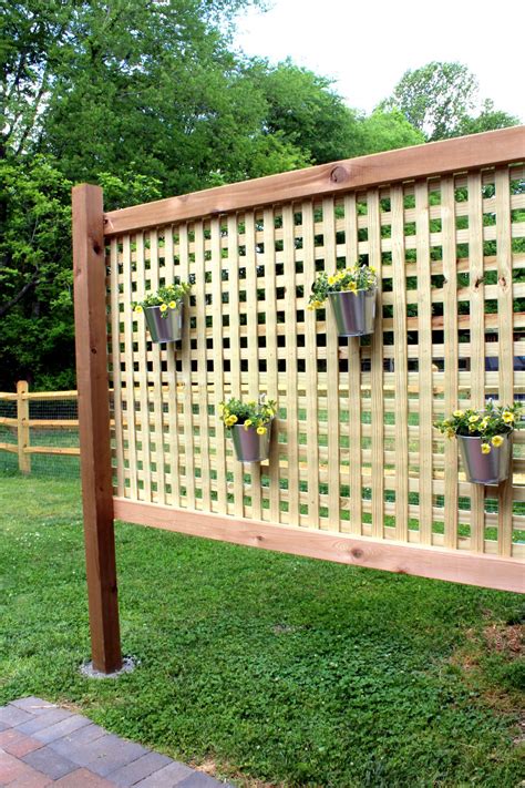 Wood Patio Privacy Screen Diy — Tag And Tibby Design Privacy Screen
