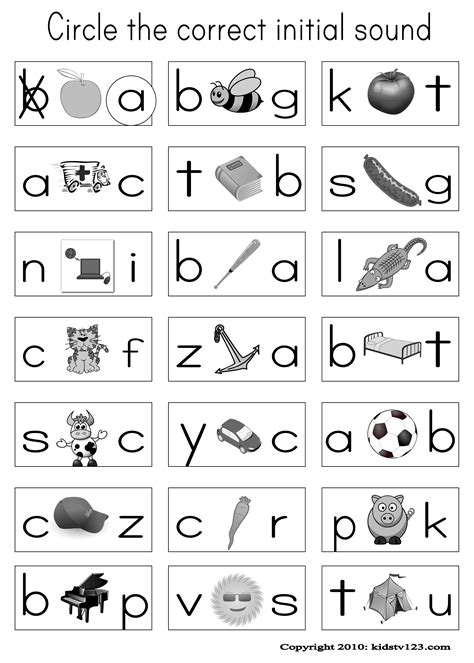 Phonics Worksheets For Pre Kindergarten Worksheets Samples
