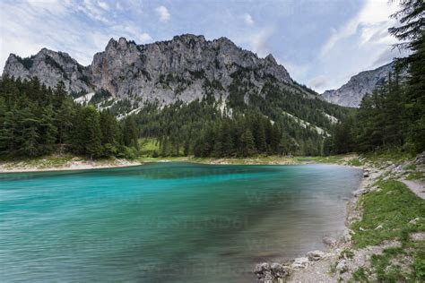 Austria Styria Green Lake Stock Photo