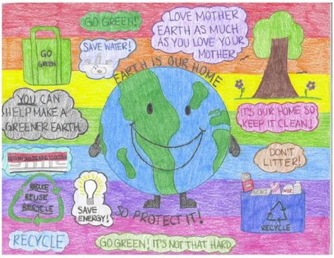 Poster Ideas Save Our Earth Superhero Keep It Cleaner
