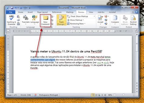 Aprenda A Fazer Revisões De Documentos No Microsoft Word