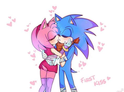 Adorable Sonic And Amy Couple Art