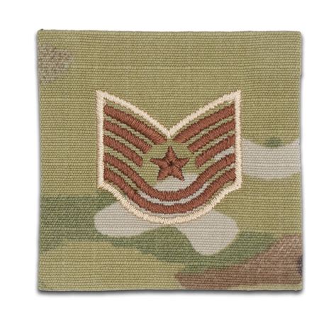 Us Air Force E6 Technical Sergeant 2x2 Ocp Spice Brown Sew On Rank