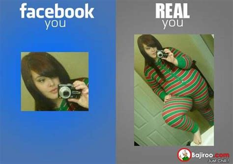 Closeup Of Facebook Profile Vs Real Life Pics