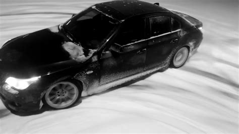 Bmw E60 535i Drift In Snow Youtube