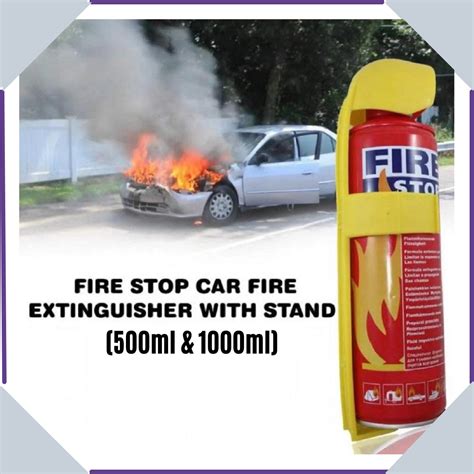 Fire Extinguisher Spray With Stand For Car And Home Use Fire Stop