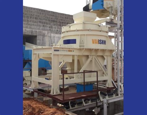 Varshini Mild Steel TPH Vertical Shaft Impact Sand Crusher For Construction At Rs