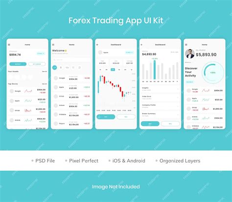 Premium Psd Forex Trading App Ui Kit