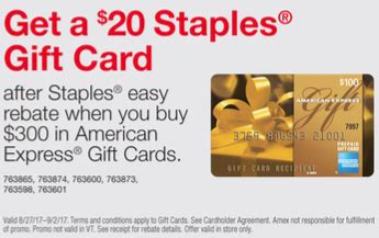 Topsearch.co updates its results daily to help you find what you are looking for. Negative Cost Amex Gift Card Deal at Staples: Free Money ...