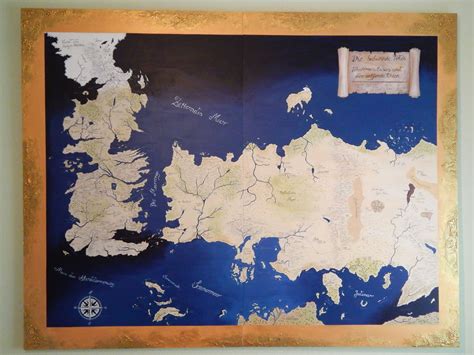 I Spent 120 Hours Painting A ‘game Of Thrones Wall Map As A T To