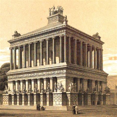 The Mausoleum At Halicarnassus Or Tomb Of Mausolus Was Built Between