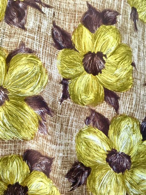 Vintage Floral Cotton Fabric Width 90 Cm Length 260 Cm Sold Etsy