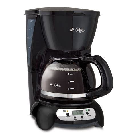 Mr Coffee 5 Cup Programmable Black And Stainless Steel Drip Coffee Maker