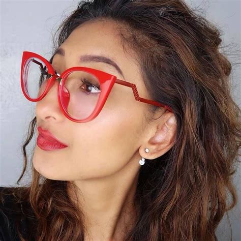 Jacqueline Cat Eye Red Glasses Zeelool Optical Eye Wear Glasses