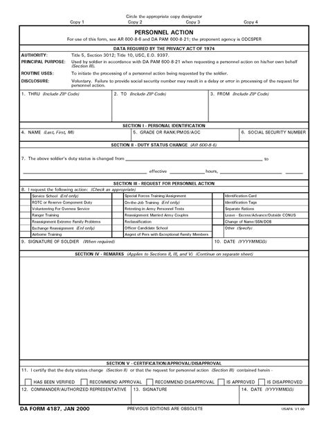 Da Form 4187 Pdf Format E