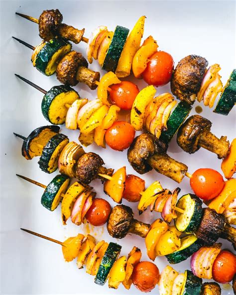 Grilled Veggie Kabobs A Couple Cooks