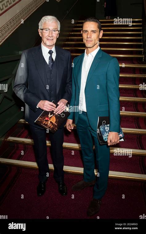 Paul Ogrady And Andre Portasio Arrive At The Opening Night Of English