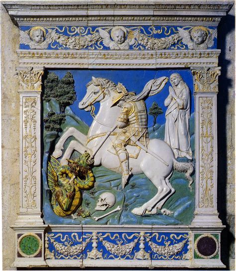 Andrea Della Robbia San Giorgio E Il Drago 1495 1500 Brancoli Borgo