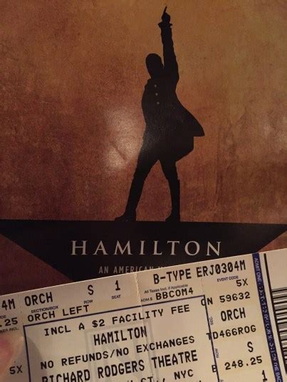 Solo Broadway Review Of My One Ticket To Hamilton An American Musical