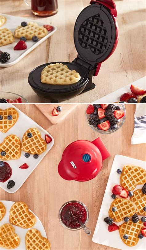 Buy Dash Mini Heart Waffle Maker Iron And Make Breakfast Fun Tiny
