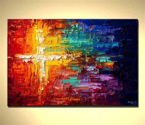 Original Abstract Painting Contemporary Colorful Art Textured