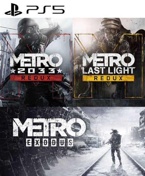 3 Juegos En 1 Metro 2033 Redux Metro Exodus Metro Last Light Redux