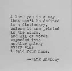 Mark Anthonys Quote About Love