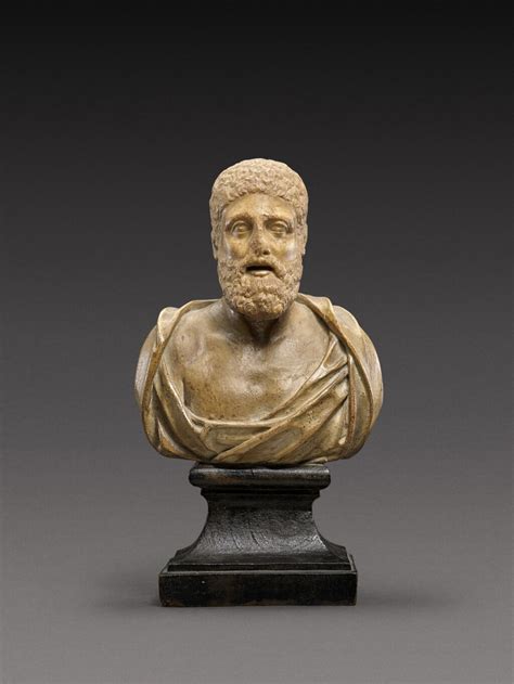 A Roman Marble Head Of A Man Circa 2nd Century Ad On Later