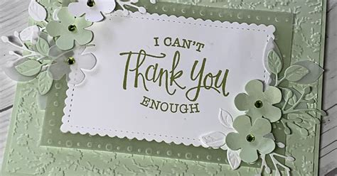 Thank You Card Using Stampin Up So Sentimental Stamp Set Cards