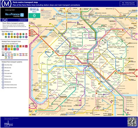 Paris Metro Maps Plus 16 Metro Lines With Stations Update 2020