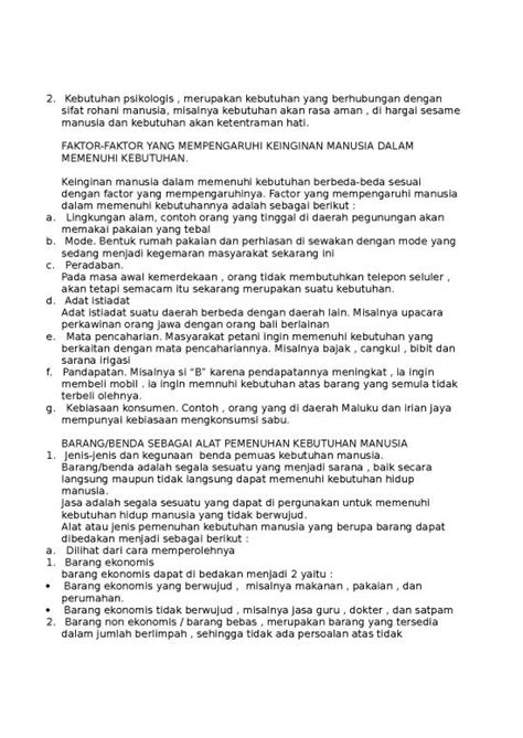 Materi Kelas 10 Ips Permasalahan Ekonomi Dalam Kaitannya Dengan