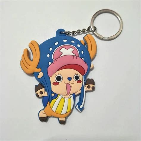 36 Types Anime One Piece Silicone Keychain Limited Charm Character