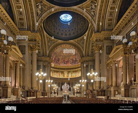 Interior View Madeleine Church Paris France Stock Photo Alamy