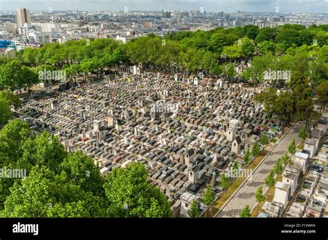 France Paris Pere Lachaise Cemetery Graves Around The Crematorium At