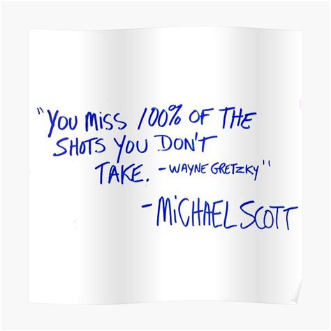 The Office Michael Scott Quote Poster For Sale By Megsmillie Redbubble
