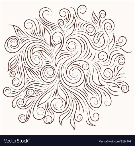 Elegant Swirl Ornament Royalty Free Vector Image