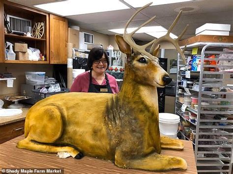 Pennsylvania Couple Orders Life Size Deer Shaped Wedding Cake Deer