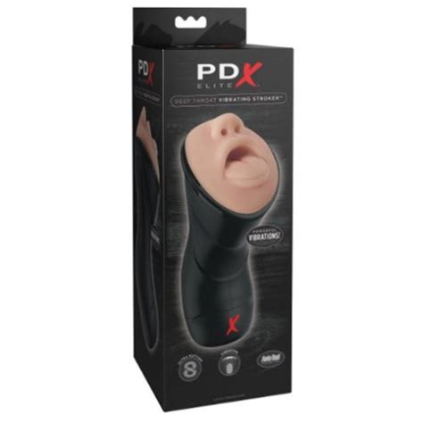 pdx elite deep throat vibrating stroker sex toys at adult empire