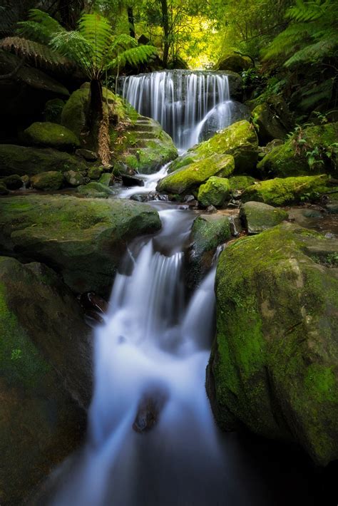 Tranquil Waterfall In The Blue Mountains Australia Mattyjameshopkins
