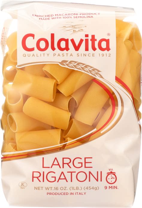 Colavita Large Rigatoni Pasta 16 Ounce