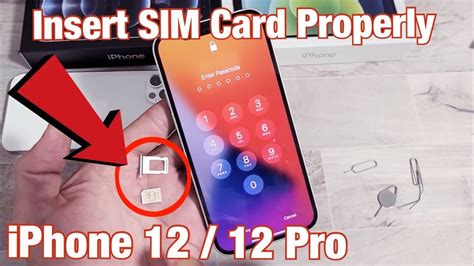 Iphone 12 How To Insert Sim Card Properly Double Check Youtube